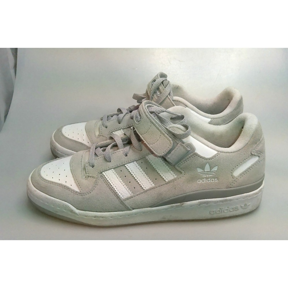 Adidas Forum Low ADV GW0694 Gray White Suede Skate Shoes Men's Size 11